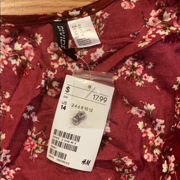 NWT H&M floral A-line dress - Picture 2 of 7